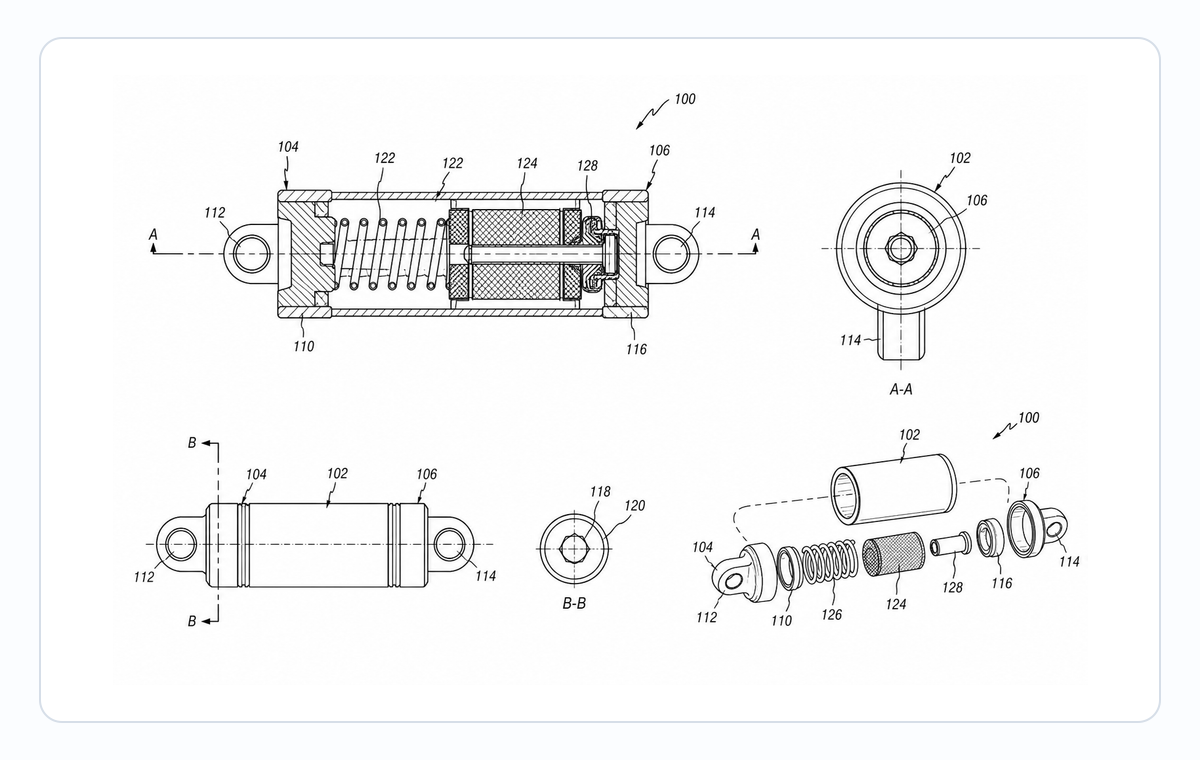 Mechanical Drawing Generator for Patents cover example