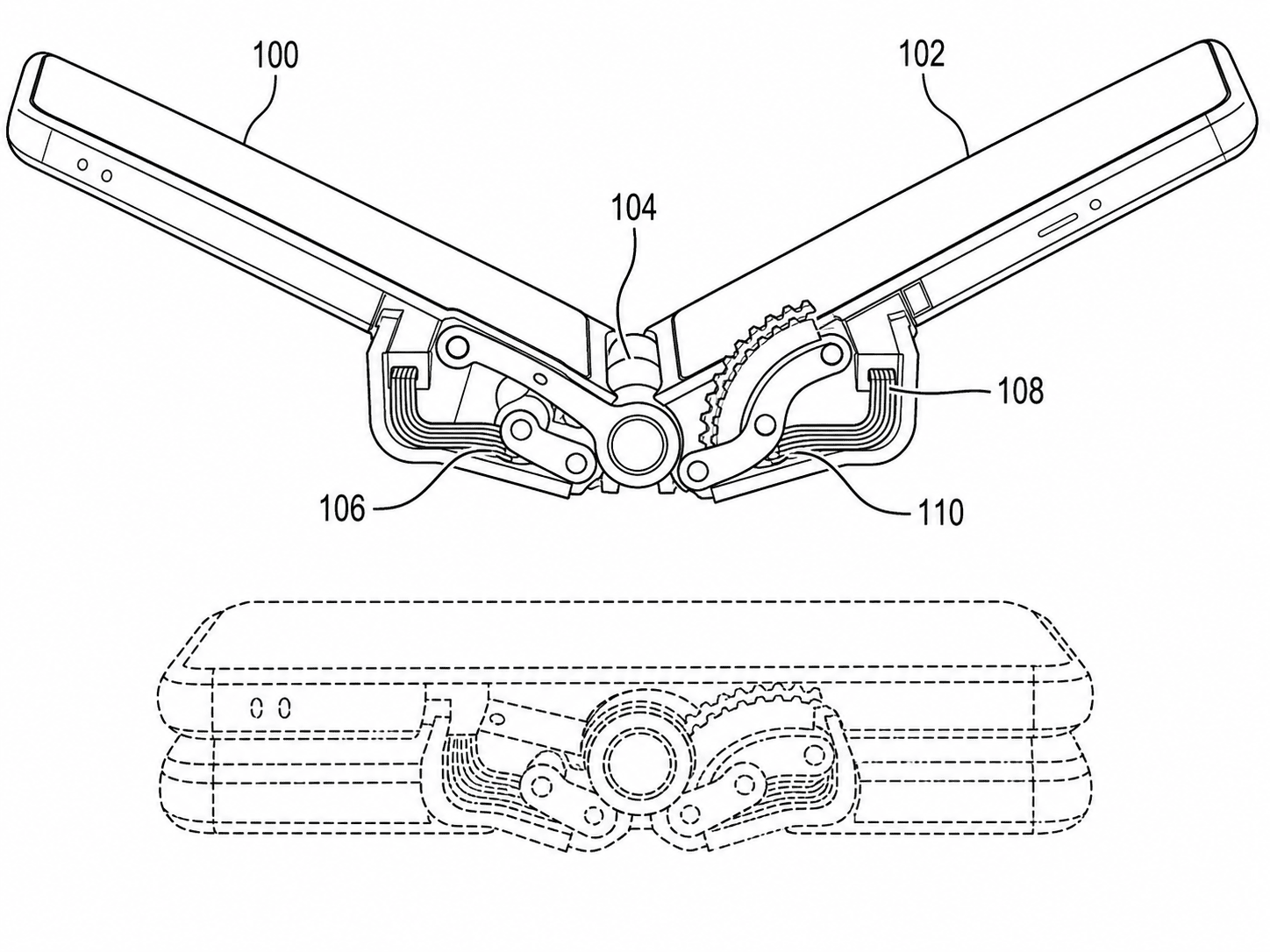 Foldable phone hinge