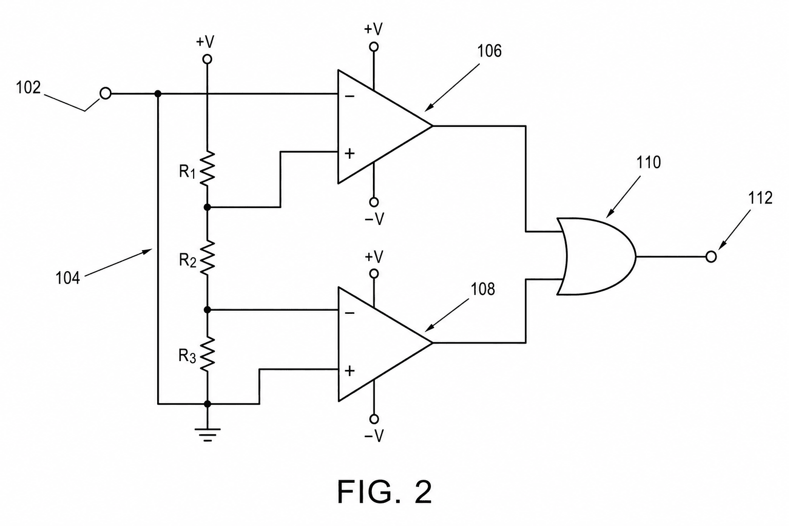 Window comparator circuit