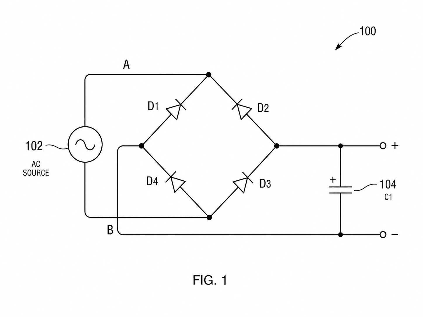 Full-wave bridge rectifier